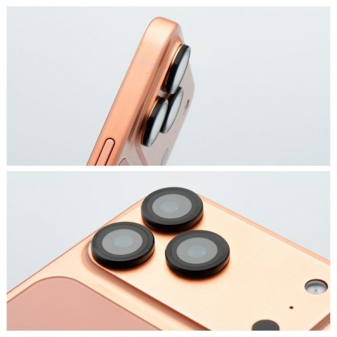 Szkło hartowane na aparat do iPhone 16 PRO / 16 PRO MAX Blue Star Easy Install czarne