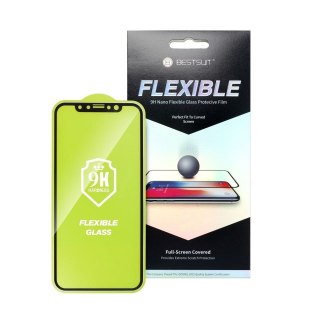 Szkło hybrydowe 5D Full Glue do iPhone 14 PRO Bestsuit Flexible czarne