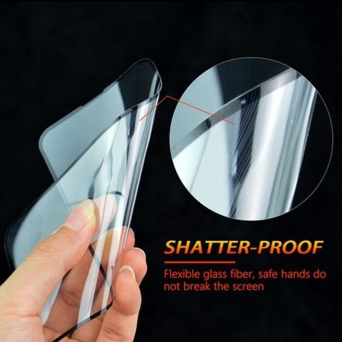 Szkło hybrydowe 5D Full Glue do iPhone X/XS Bestsuit Flexible czarne