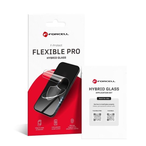 Szkło hybrydowe 5D do Samsung S24 ULTRA Forcell Flexible (Hot Bending) działający czytnik czarne