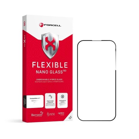 Szkło hybrydowe 5D do Samsung S26 ULTRA Forcell Flexible (Hot Bending - działający czytnik) czarne