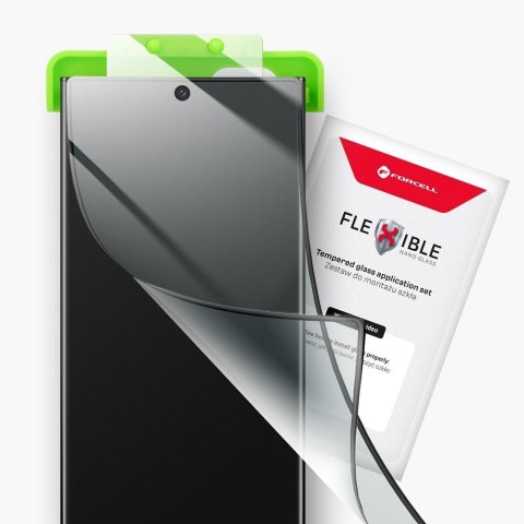 Szkło hybrydowe 5D do Samsung S26 ULTRA Forcell Flexible (Hot Bending - działający czytnik) czarne