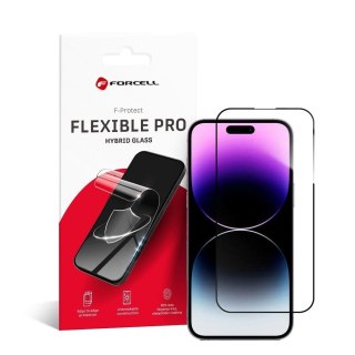 Szkło hybrydowe 5D do iPhone 14 PRO MAX Forcell Flexible czarne