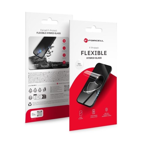 Szkło hybrydowe 5D do iPhone 17 AIR Forcell Flexible czarne