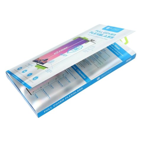 Szkło hybrydowe 5D Full Glue do Samsung S10 PLUS Bestsuit Flexible (Hot Bending) działający czytnik czarne