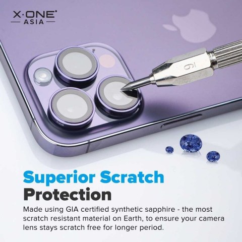 Szkło szafirowe na obiektyw aparatu do iPhone 16/16 PLUS X-One Camera Armor Pro