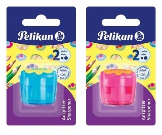 Temperówka podwójna z zatyczką mix PELIKAN