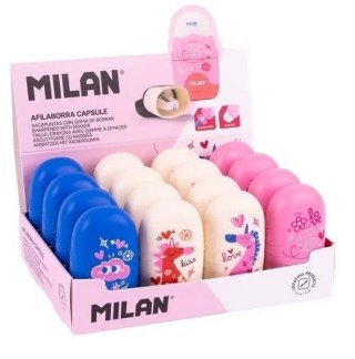 Temperówko-Gumka Capsule Flowicorn (16szt) MILAN