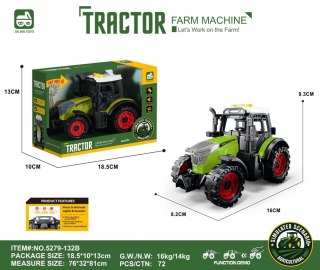 Traktor z Funkcją Świateł i Dźwięku Jasno Zielony