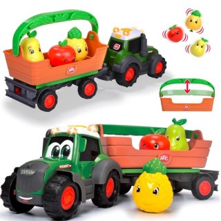 Traktor z przyczepą zdejmowaną Koszyk i 3 owoce - gra i świeci 12m+ ZA6182