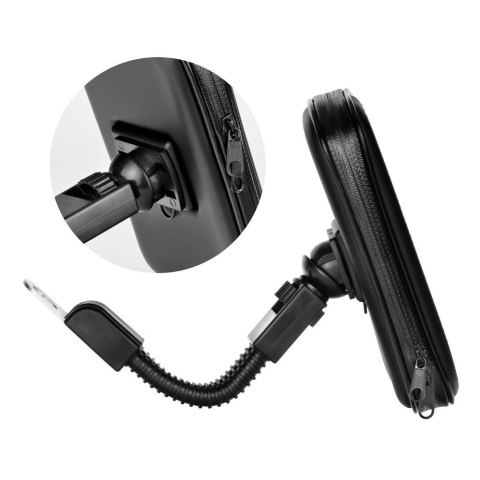 Uchwyt motocyklowy na zamek wodoodporny ( 5,5" - 6,3" ) CM756 czarny
