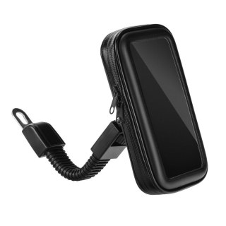 Uchwyt motocyklowy na zamek wodoodporny ( 6,4" - 8" ) CM757 czarny