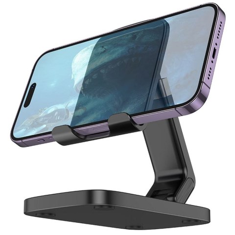 Uchwyt na telefon biurkowy Hoco HD8 czarny