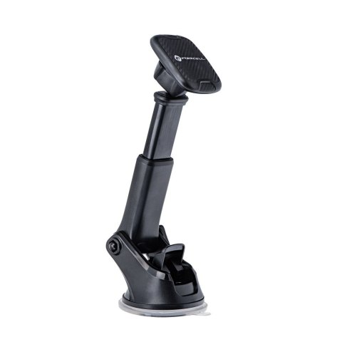 Uchwyt na telefon do samochodu magnetyczny Forcell F-Grip Carbon H-CT327 do szyby / deski czarny