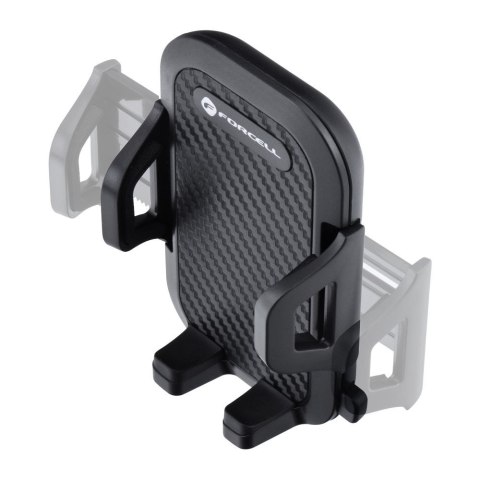 Uchwyt na telefon do samochodu uniwersalny Forcell F-Grip Carbon Bracket ramię regulowane do szyby / kokpitu czarny