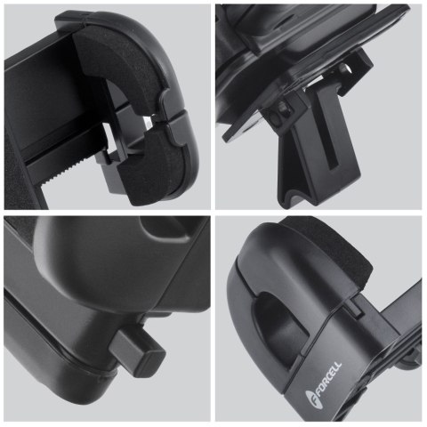 Uchwyt na telefon do samochodu uniwersalny Forcell F-Grip Regular 17 cm do szyby / deski / kratki czarny