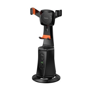 Uchwyt na telefon Hoco obrotowy 360 stopni z automatycznym śledzeniem twarzy K26 czarny