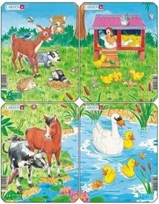 Układanka Larsen Mini Cute Animals 10el