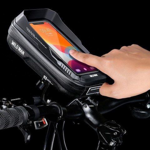 WILDMAN sakwa rowerowa na kierownicę na zamek 0,5L (4" - 7") XT3S czarna