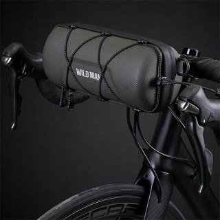 WILDMAN sakwa rowerowa na kierownicę na zamek 2L GD7X zielona
