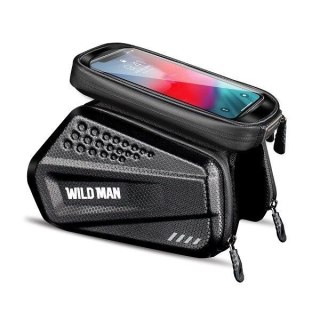 WILDMAN sakwa rowerowa na ramę na zamek 1,2L (4"-7") ES6 czarna