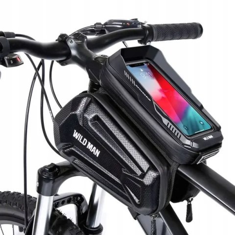 WILDMAN sakwa rowerowa na ramę na zamek 1,2L (4" - 7") MS66 czarna