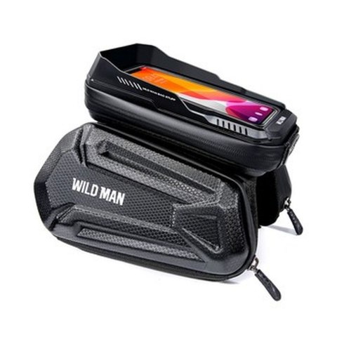 WILDMAN sakwa rowerowa na ramę na zamek 1,2L (4" - 7") XT6 czarna