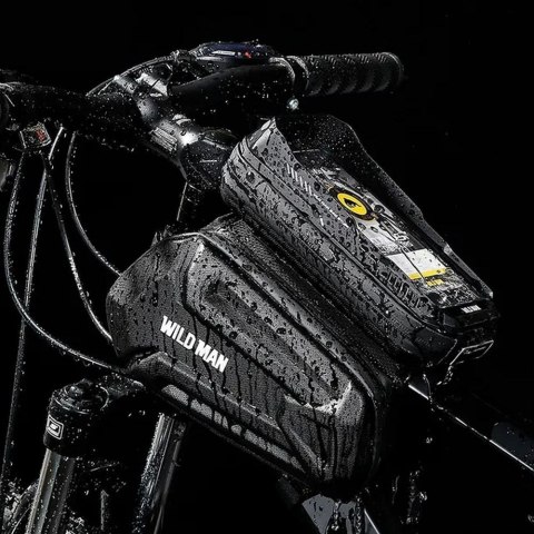 WILDMAN sakwa rowerowa na ramę na zamek 1,2L (4" - 7") XT6 czarna