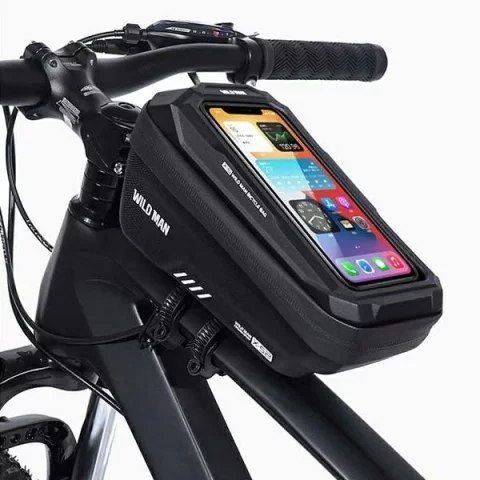 WILDMAN sakwa rowerowa na ramę na zamek 1L (4" - 7") XS2 czarna