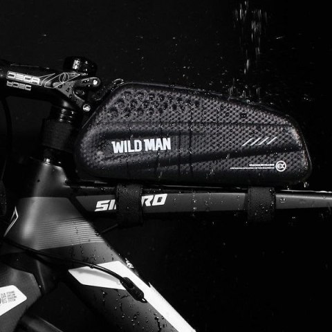 WILDMAN sakwa rowerowa na ramę na zamek 1L EX czarna