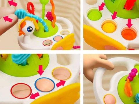 Zabawka sensoryczna gryzak ŁABĘDŹ linki - dla niemowlaka 10m+ ZA4640