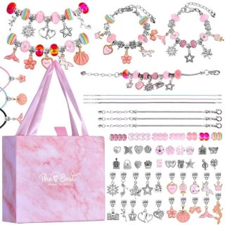 Zestaw do robienia bransoletek KORALIKI zawieszki CHARMS zrób to sam ZA5206