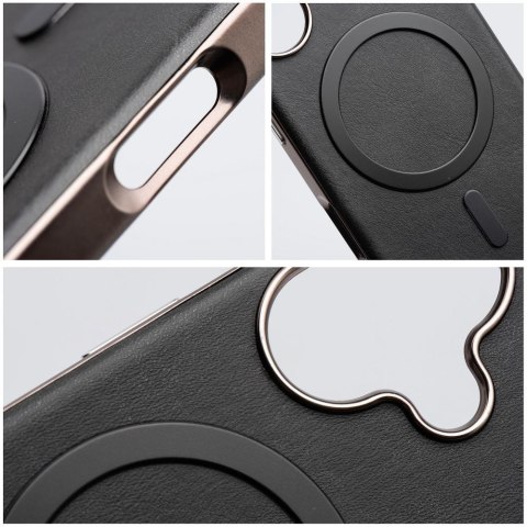 Etui na iPhone 14 Gentleman Mag Cover zgodne z MagSafe czarne