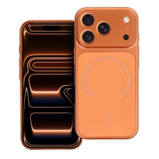 Etui na iPhone 15 Make 17 zgodne z MagSafe pomarańczowe