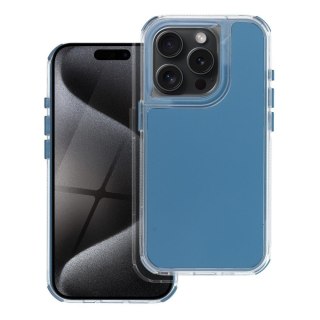 Etui na iPhone 15 Matrix niebieskie