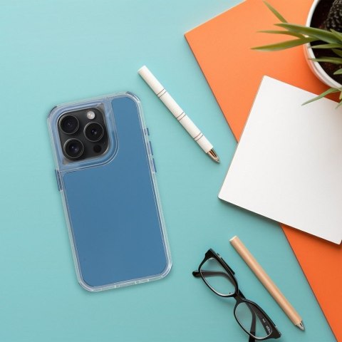 Etui na iPhone 15 Matrix niebieskie