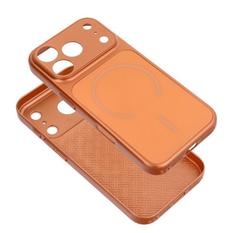 Etui na iPhone 15 PRO MAX Make 17 zgodne z MagSafe pomarańczowe
