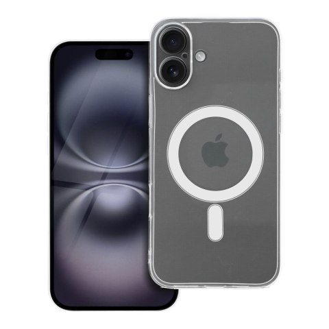 Etui na iPhone 16 PLUS Clear Case 2 mm Mag Cover zgodne z MagSafe (camera protection) transparentne
