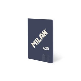 Zeszyt klejony A5/48K kratka niebieski MILAN