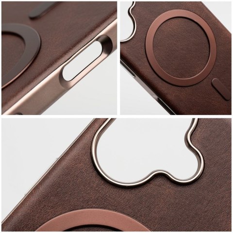 Etui na iPhone 18 Pro Max / 17 Pro Max Gentleman Mag Cover zgodne z MagSafe brązowe