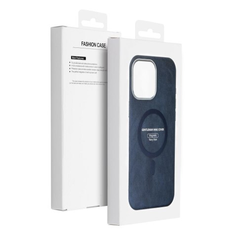 Etui na iPhone 18 Pro Max / 17 Pro Max Gentleman Mag Cover zgodne z MagSafe granatowe