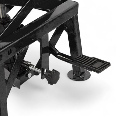 Podnośnik Hydrauliczny Motocyklowy 135 kg 35-87 cm z Gumowaną Platformą