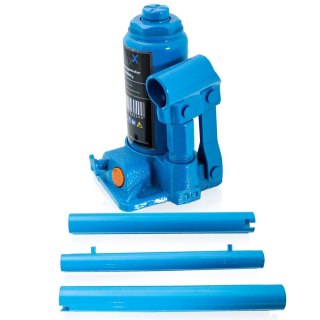 Podnośnik hydrauliczny 2t butelkowy tłokowy 150 235 mm stalowy kompaktowy