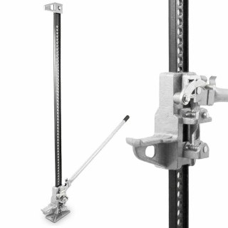 Podnośnik kolejowy lewarek farmerski 3t 132 cm stalowy do auta terenowego offroad