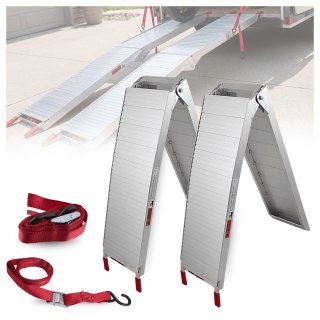 RAMPY NAJAZDOWE Rampa Najazd Podjazd Aluminiowy Składany 205cm 680kg 2 szt.