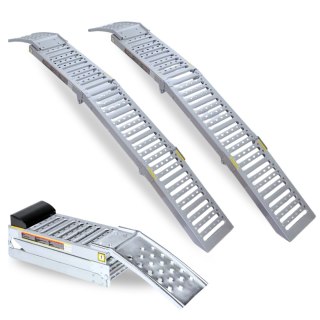 Składane Rampy Najazdowe Stalowe 200 cm 250 kg/szt (1100 kg) komplet ramp
