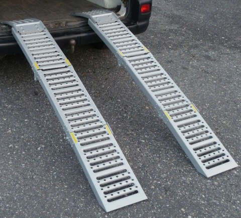 Składane Rampy Najazdowe Stalowe 200 cm 250 kg/szt (1100 kg) komplet ramp