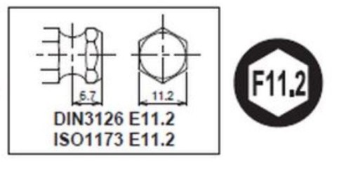 Adapter udarowy z blokadą, kwadrat 1/2" na sześciokąt 7/16'', KOKEN - KO-KEN 14142-F11.2
