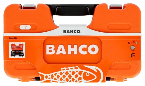 Zestaw nasadek 1/2" BAHCO S240-SPL metrycznych z grzechotką, profil Spline, 24szt