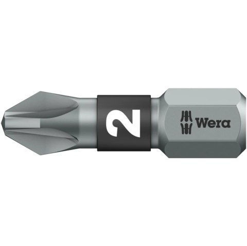 Zestaw 100 szt. końcówek 1/4" do wkrętów z gniazdem Pozidriv, PZ2/25 mm, Wera 05072444001